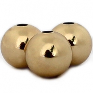DQ metal beads 8mm Gold 