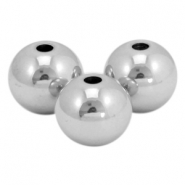 Stainless steel beads 8mm Silver