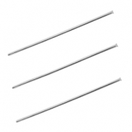 Headpins stainless steel 35mm Silver