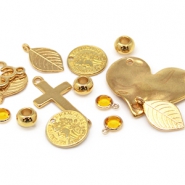 DQ European metal beads and charms DQ European metal beads gold