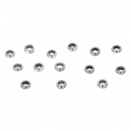 Stainless steel findings crimp bead 3mm Silver