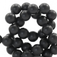 Natural stone beads 8mm Matt Black