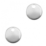 Stainless steel charms 8mm Silver