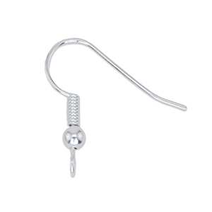 Beadalon Earrings Ball & Spring Silver