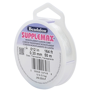 Beadalon Stringing Wire Supplemax 0.30mm 50 metre Clear