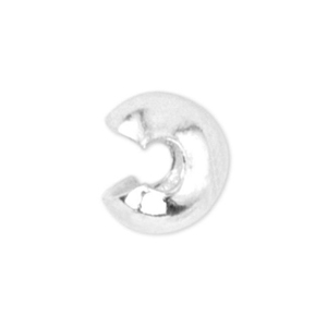 Beadalon Crimp Cover 6mm Silver