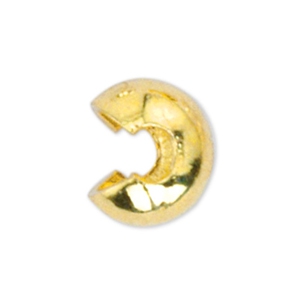 Beadalon Crimp Cover 3mm Gold