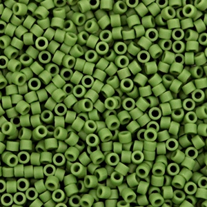 Miyuki beads delica's 11/0 Opaque Matte Avocado Green DB-1585