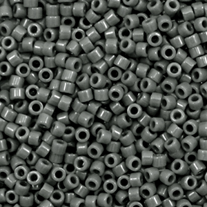Miyuki beads delica's 11/0 Duracoat Opaque Dyed Charcoal Grey DB-2368
