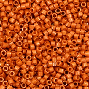 Miyuki beads delica's 11/0 Duracoat Opaque Dyed Ginger Rust Brown DB-2352
