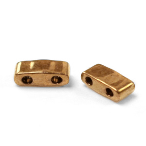 Miyuki beads half tila 5x2.3mm Metallic Dark Bronze HTL-457