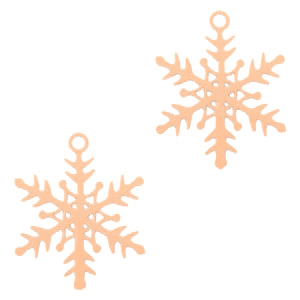 Bohemian charms snowflake Rose Gold