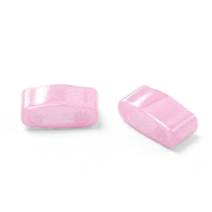 Miyuki beads half tila 5x2.3mm Opaque Luster Antique Rose HTL-599