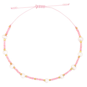 Ready-made Bracelets Pearl Miyuki Pink