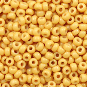 Miyuki seed beads 8/0 Duracoat Opaque Banana Yellow 8-4452