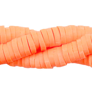 Katsuki beads 6mm Neon Peachy Orange