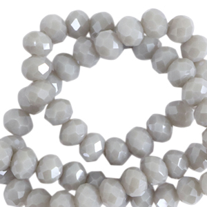 Top faceted beads 6x4mm disc Purple Haze-Pearl Shine Coating