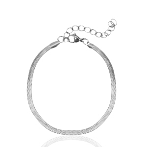 Stainless steel bracelets snake Silver
