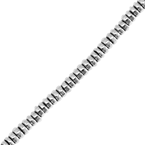 Hematite beads disc Silver