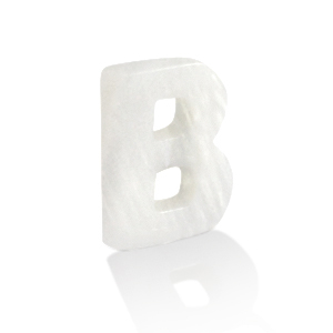Shell pendants specials letter B White (natural colour)