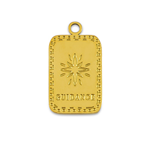 Stainless steel charms La Luna 'Guidance' Gold