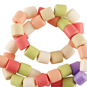 Polymer beads 6mm Multicolour