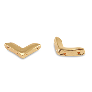 Tile beads arrow Gold