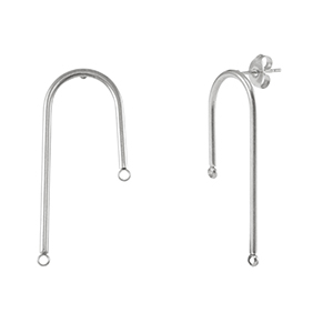 Stainless steel earrings Silver