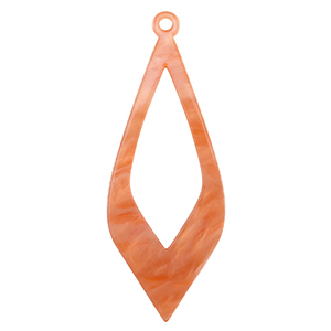 Resin pendants Coral Red