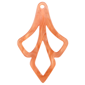 Resin pendants Coral Red