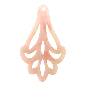 Resin pendants Peach Pink Opal