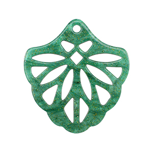 Resin pendants Multicolor Green
