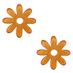 Polaris Lucido pendants flower Carrot Orange
