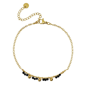 Stainless steel bracelets Gold-Black