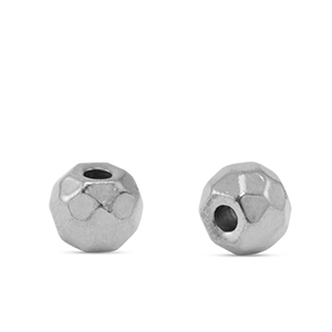 Stainless steel beads 6mm Silver