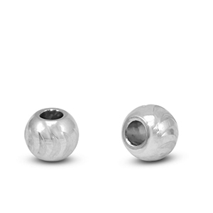 Stainless steel beads 6mm Silver