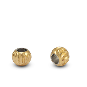 Stainless steel beads 4mm Gold