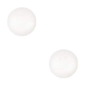 4 mm soft Polaris Elements cabochon "Birthstones" April SS16 shiny White