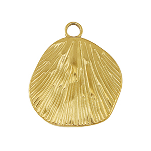 Stainless steel charms shell Gold