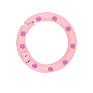 Colourful jewellery findings key chain ring Pink-Purple