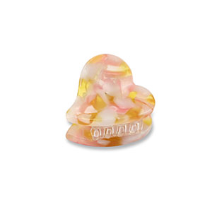 Hair accessories hair claw heart Pink-Gold