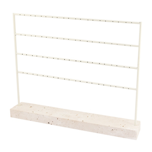 Jewellery display for earrings Natural-Off White