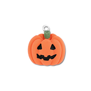 Resin pendants pumpkin Orange-Black-Green
