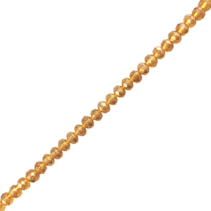 Top faceted beads 3x2mm disc Brown