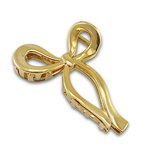 Hair accessories hair clamp Bow Gold