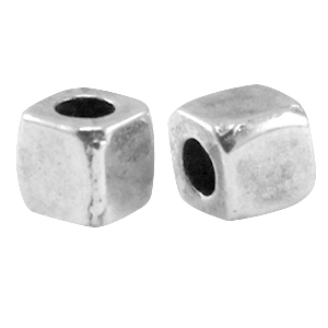 DQ European metal square tube Antique Silver (nickel free)