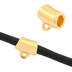 DQ European metal findings with eye &Oslash;3.5mm Gold (nickel free)