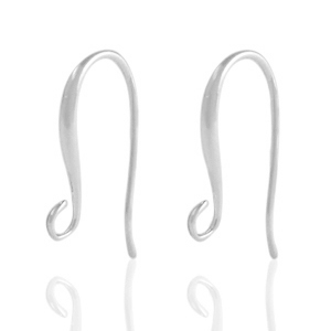 DQ European metal findings earrings Antique Silver (nickel free)