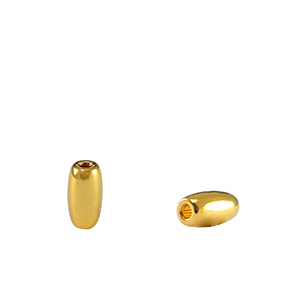 DQ European metal beads rice Gold (nickel free)
