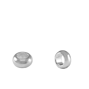 DQ European metal beads spacer ring 5mm Antique Silver (nickel free)